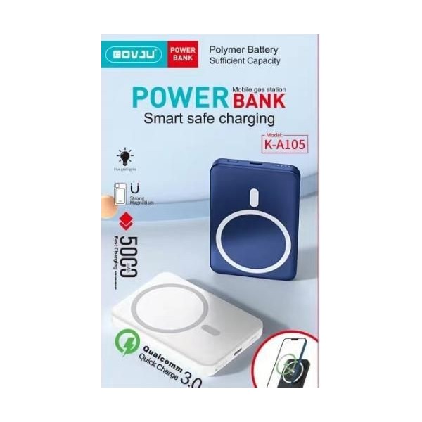 Powerbank Wireless Magnético 5000mAh