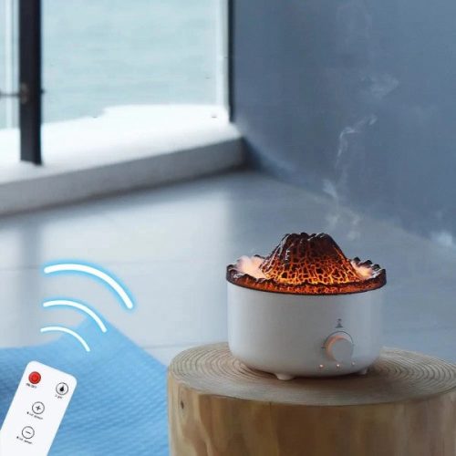Ambiente Relaxante com Humidificador Vulcão