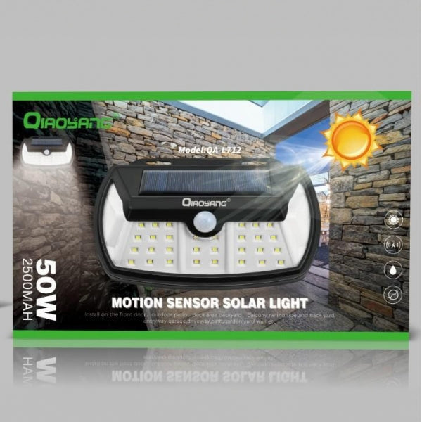 Foco Solar de Parede Sensor Movimento