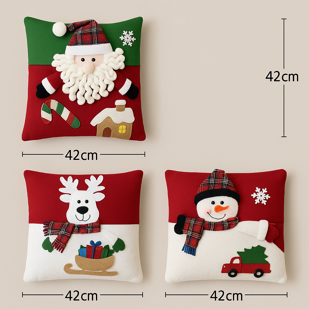 Capa Almofada Natal 42cm