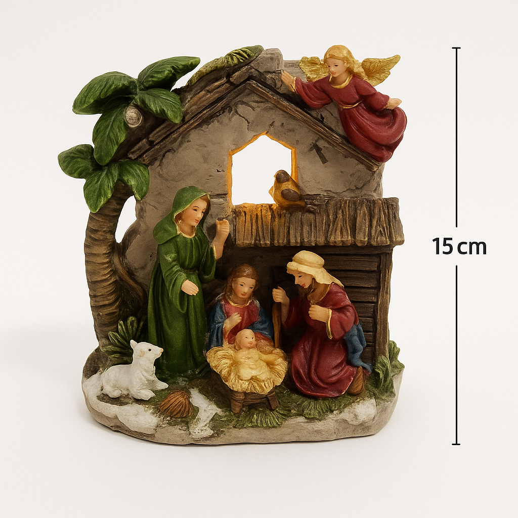 Presépio com Luz LED 15cm