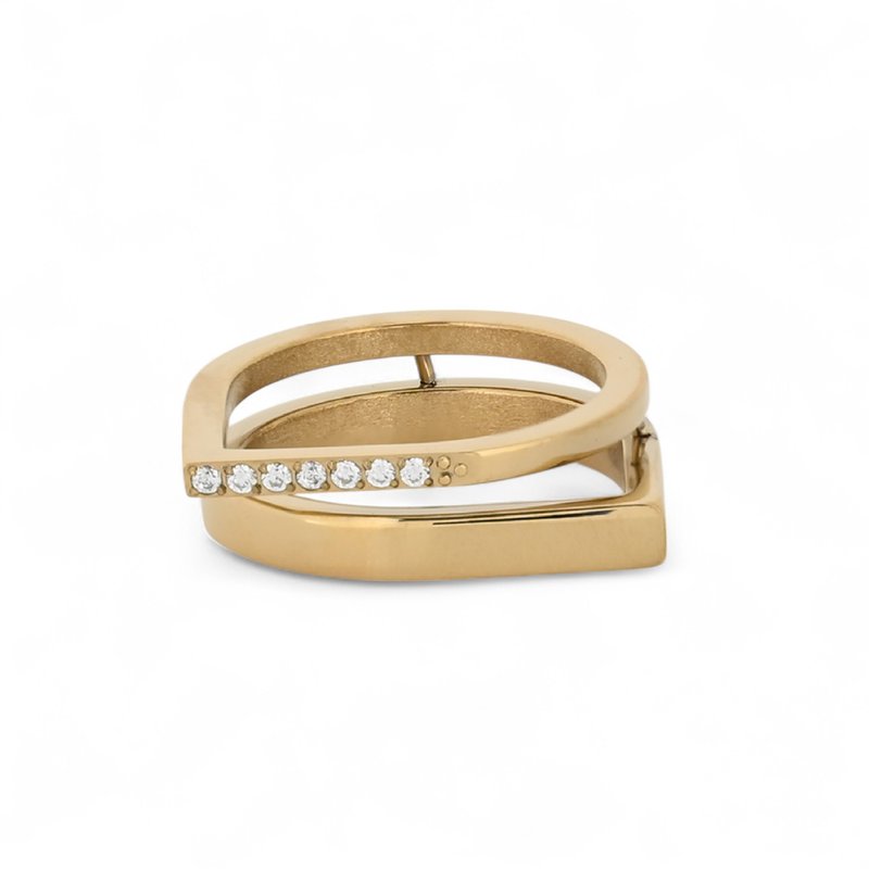 Aliança Delicate com zircônias
