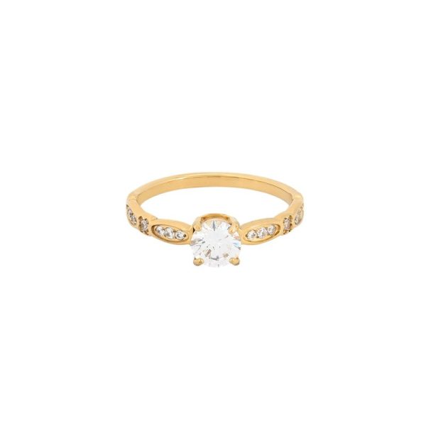Anel Delicate com zircônias