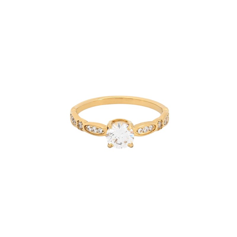 Anel Delicate com zircônias