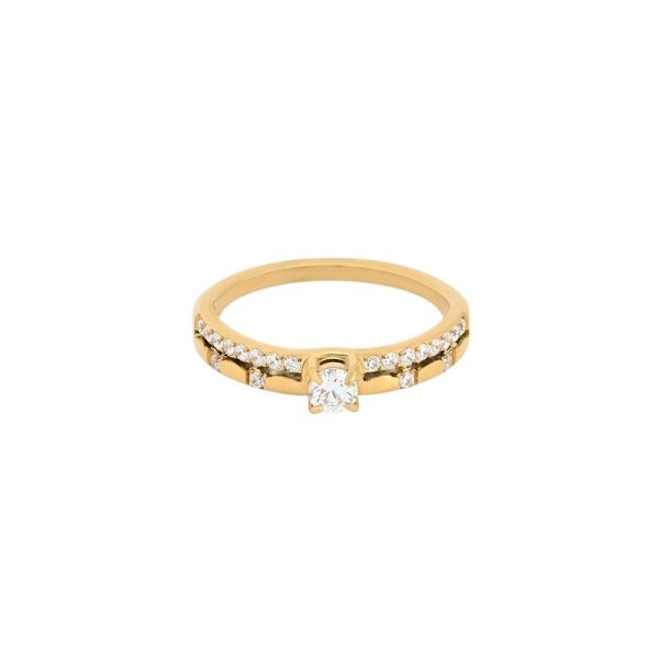Anel Delicate com zircônias