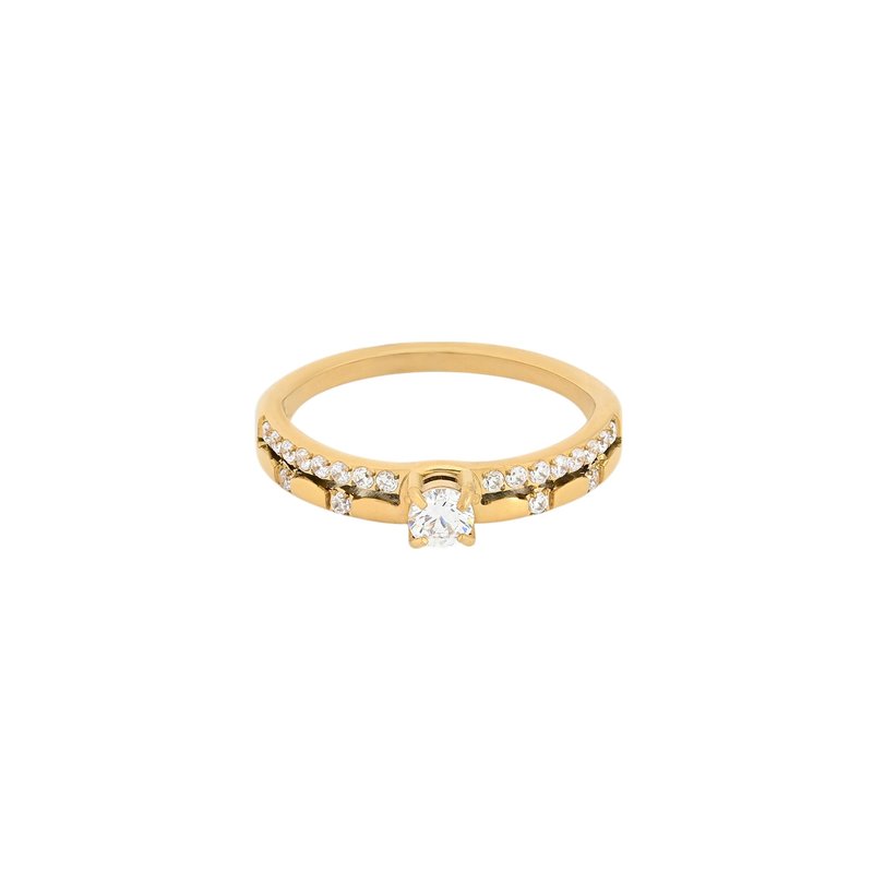 Anel Delicate com zircônias