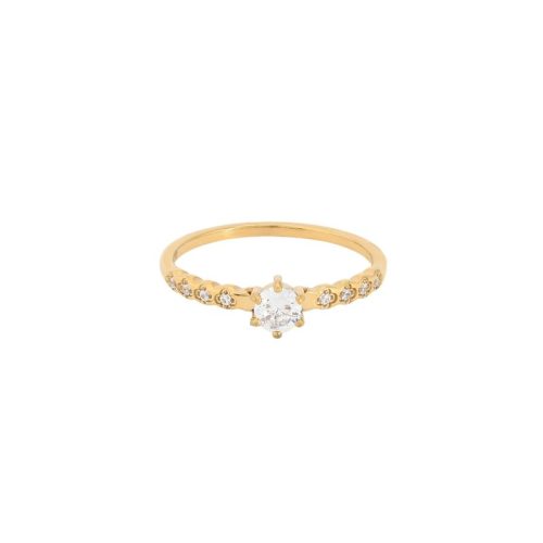 Anel Delicate com zircônias