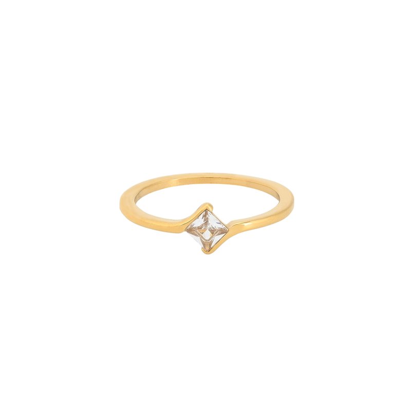 Anel Delicate com zircônias