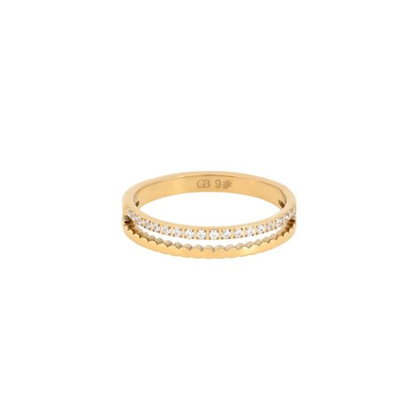 Anel Delicate com zircônias
