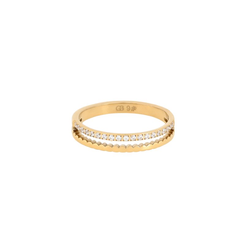 Anel Delicate com zircônias