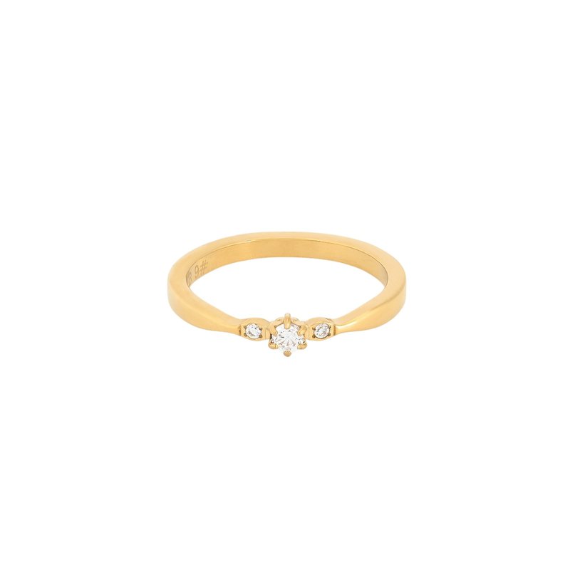 Anel Delicate com zircônias