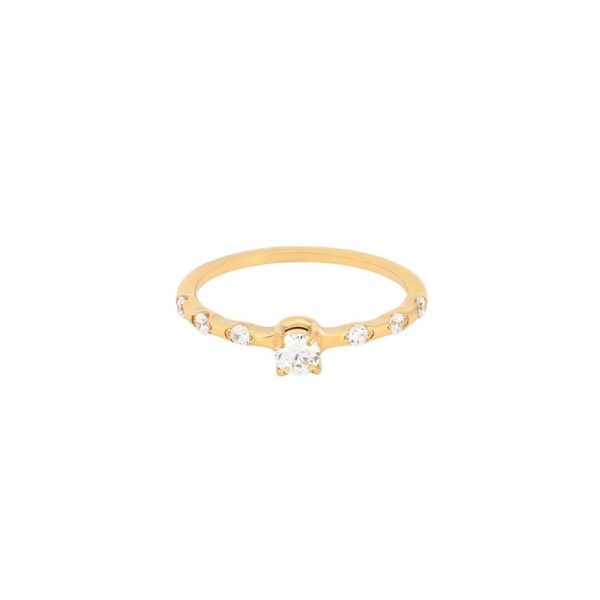 Anel Delicate com zircônias