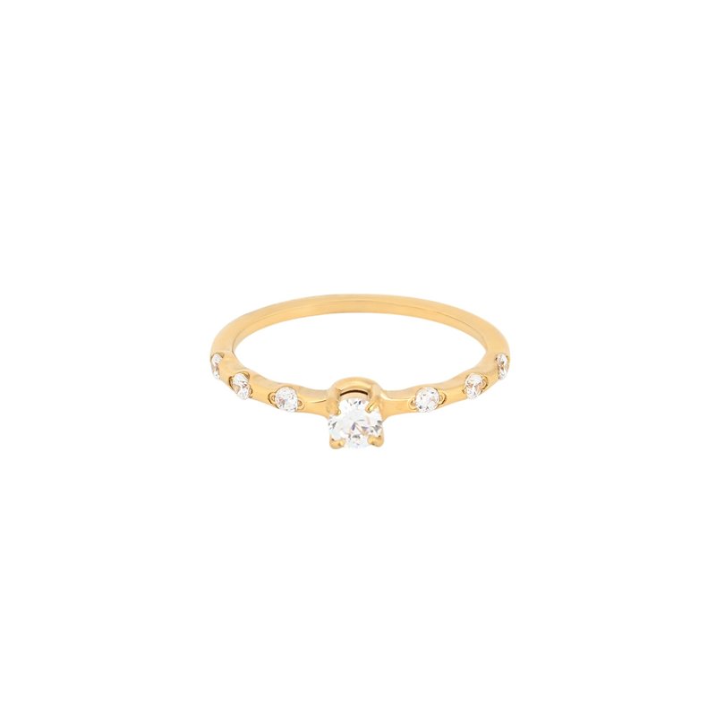 Anel Delicate com zircônias