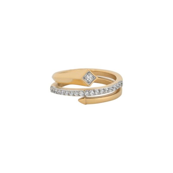 Anel Delicate com zircônias