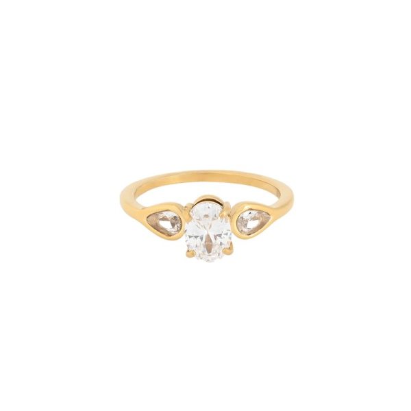 Anel Delicate com zircônias