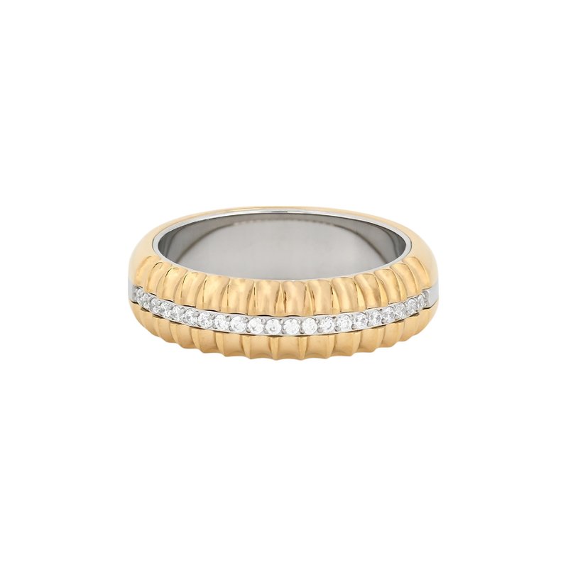 Anel Glamour com zircônias