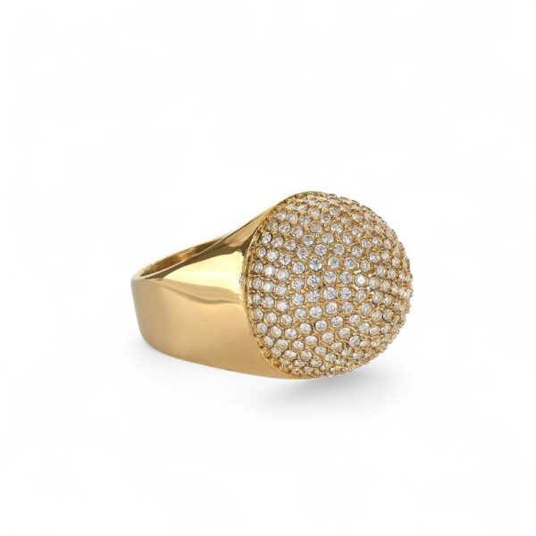 Anel Glamour com zircônias