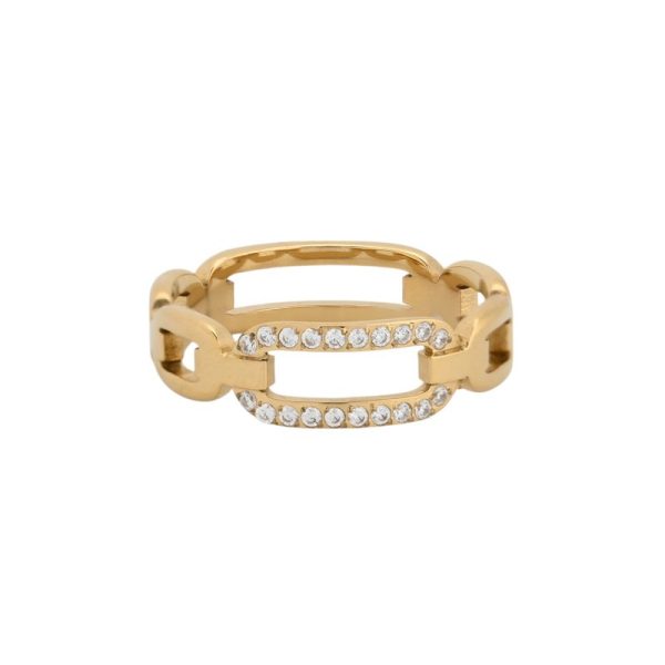 Anel Glamour com zircônias