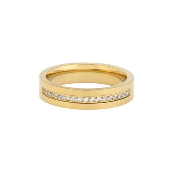 Anel Glamour com zircônias
