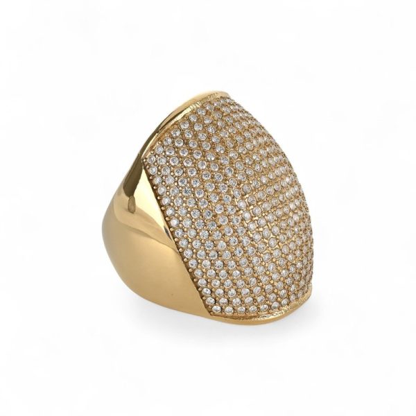 Anel Glamour com zircônias