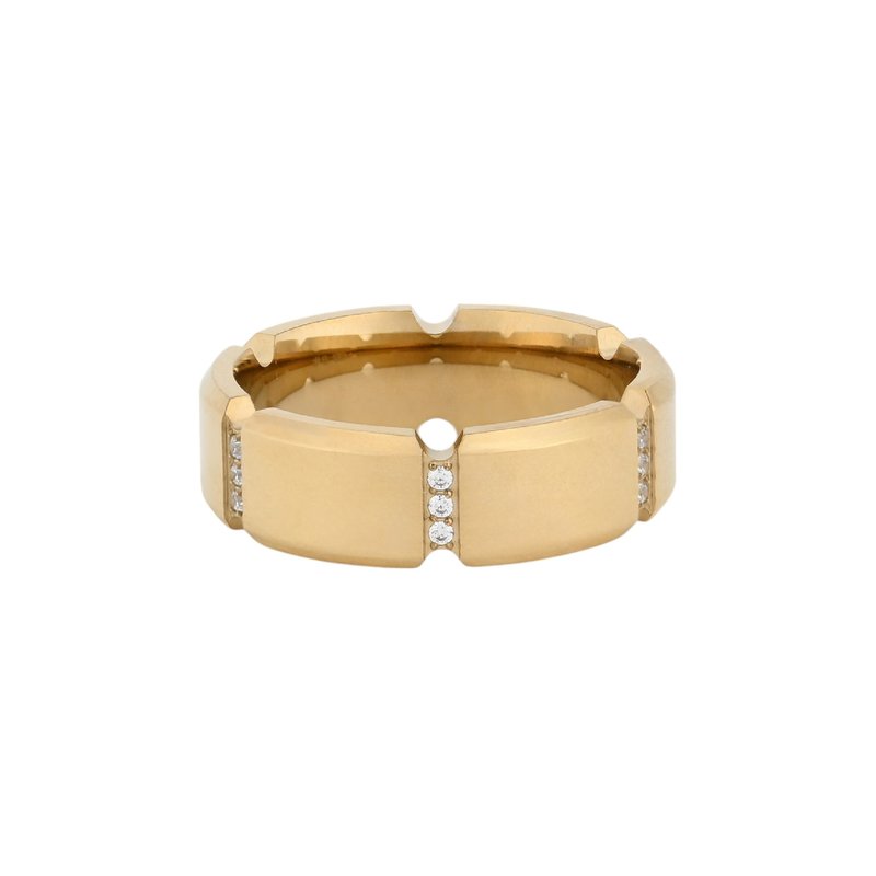 Anel Glamour com zircônias