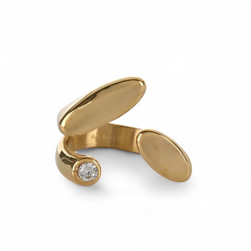 Anel Glamour irregular