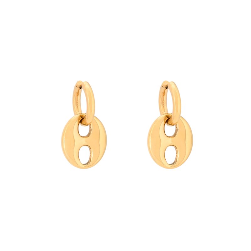 Argolas Glamour com pendente grande