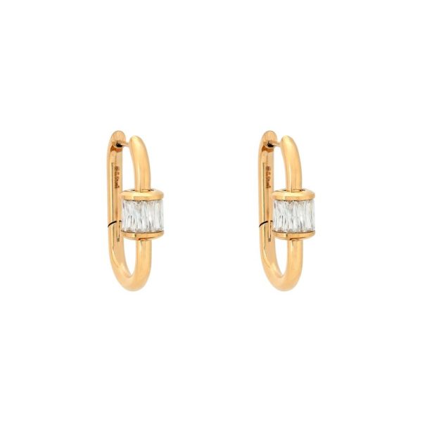 Argolas Glamour com zircônias