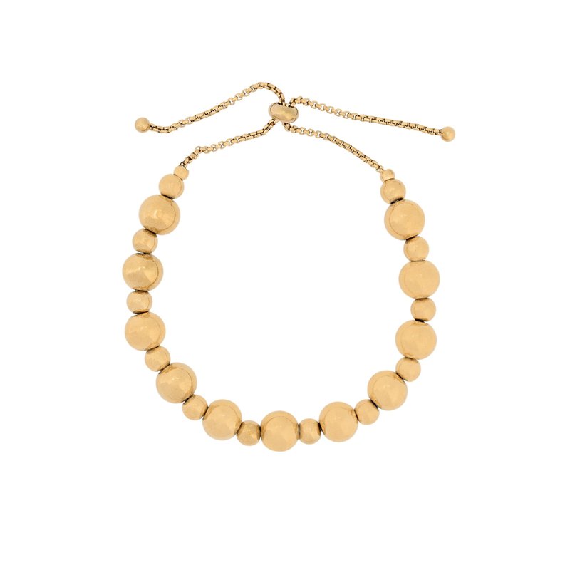 Pulseira em aço bolas com diferentes dimensões