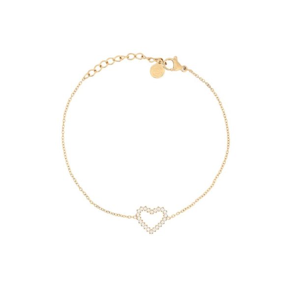 Pulseira Delicate coração e zircônias