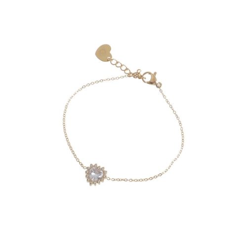 Pulseira Delicate coração e zircônias
