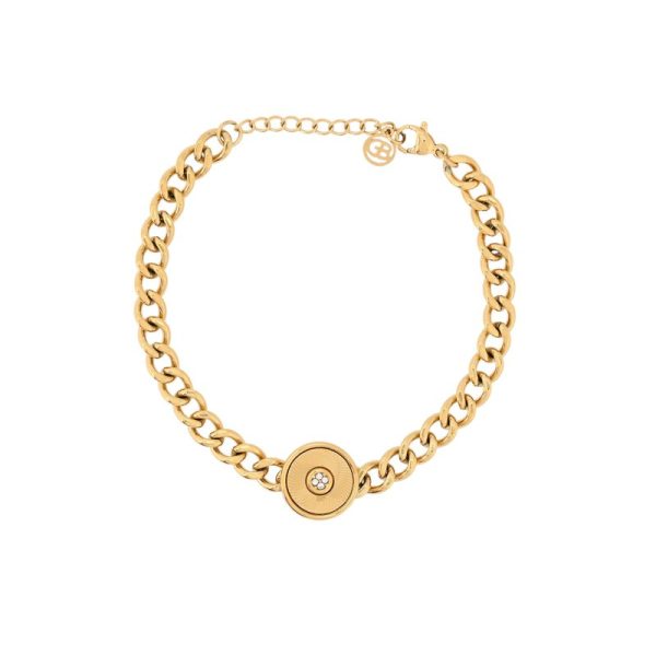 Pulseira em aço corrente brilhante