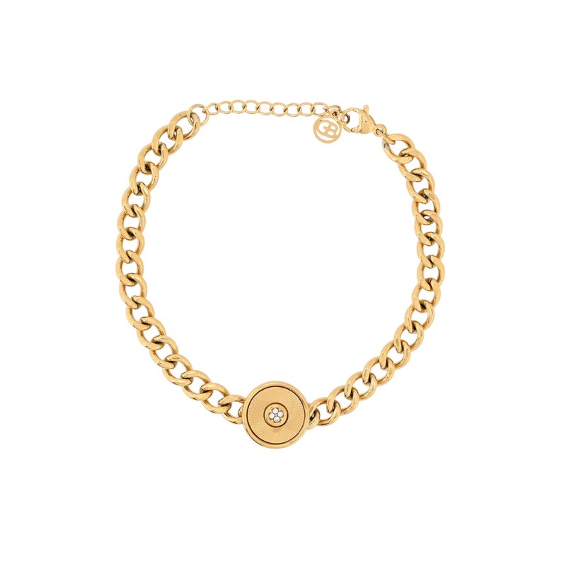 Pulseira em aço corrente brilhante