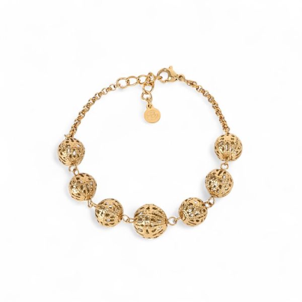 Pulseira Encantos bola de viana trabalhada
