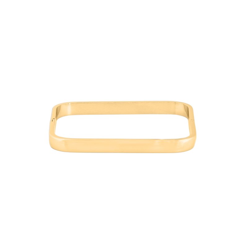 Pulseira em aço inoxidável quadrada