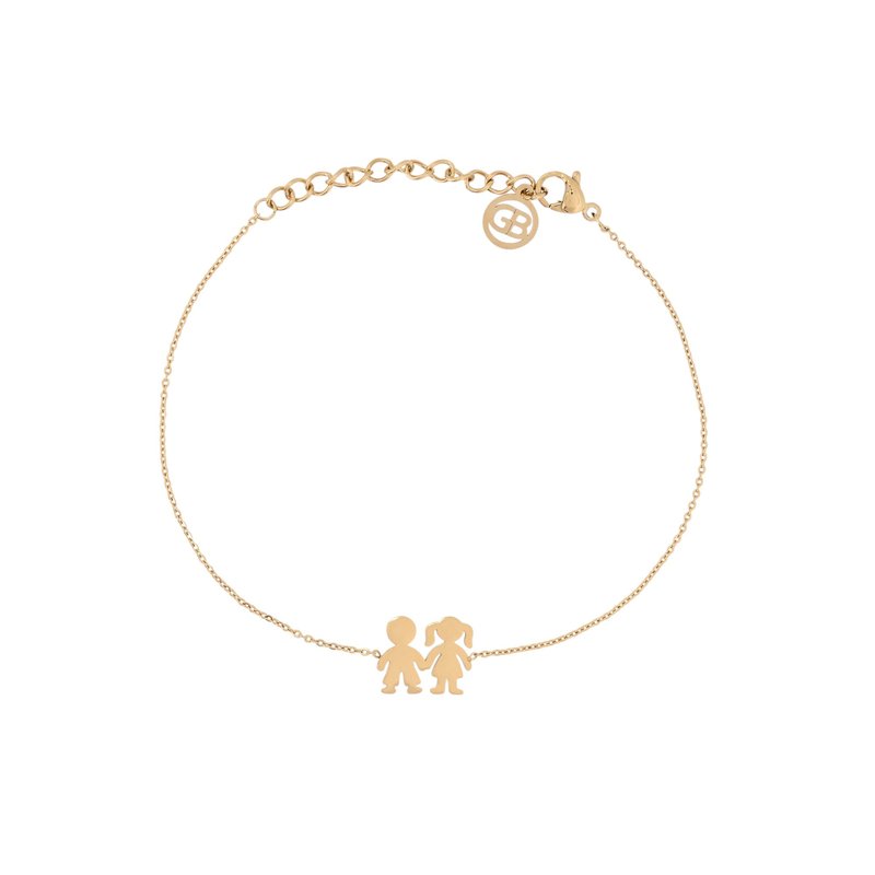 Pulseira casal em aço