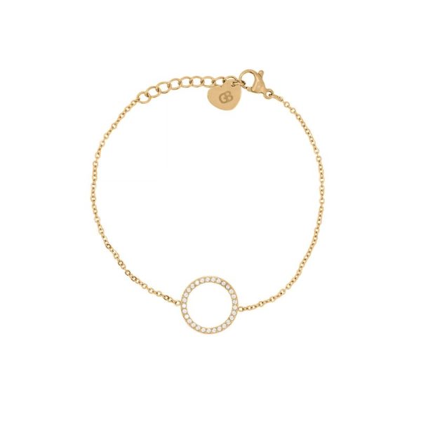 Pulseira Delicate com círculo e zircônias