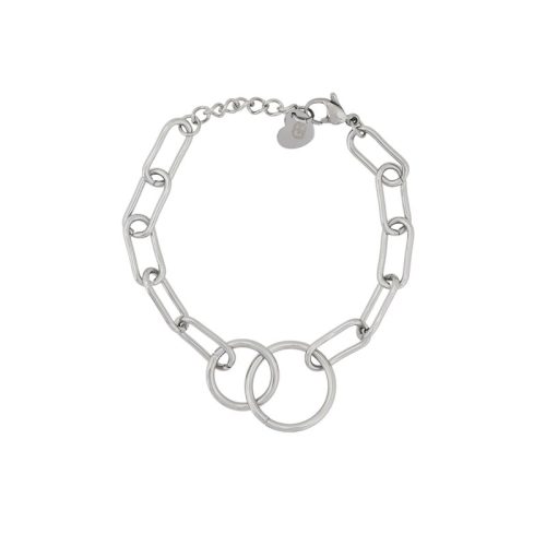 Pulseira Glamour com círculos interligados