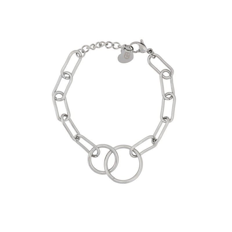 Pulseira Glamour com círculos interligados