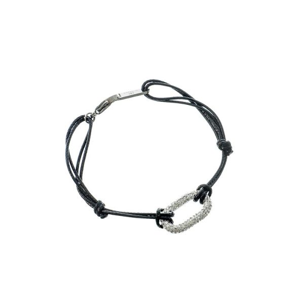 Pulseira elástica Glamour com zircônias