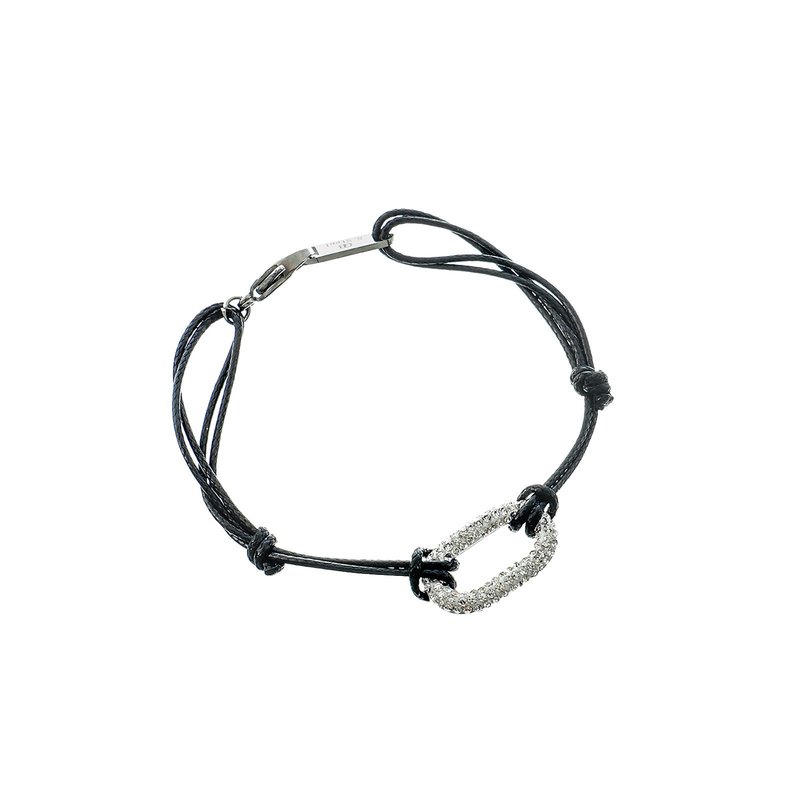 Pulseira elástica Glamour com zircônias