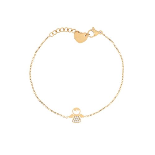 Pulseira Delicate anjo e zircônias