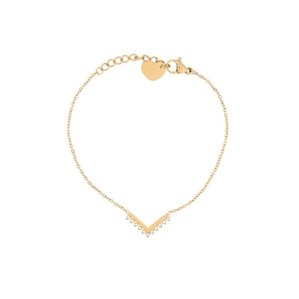 Pulseira Delicate zircônias com V