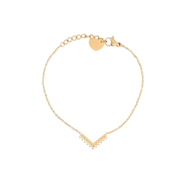 Pulseira Delicate zircônias com V