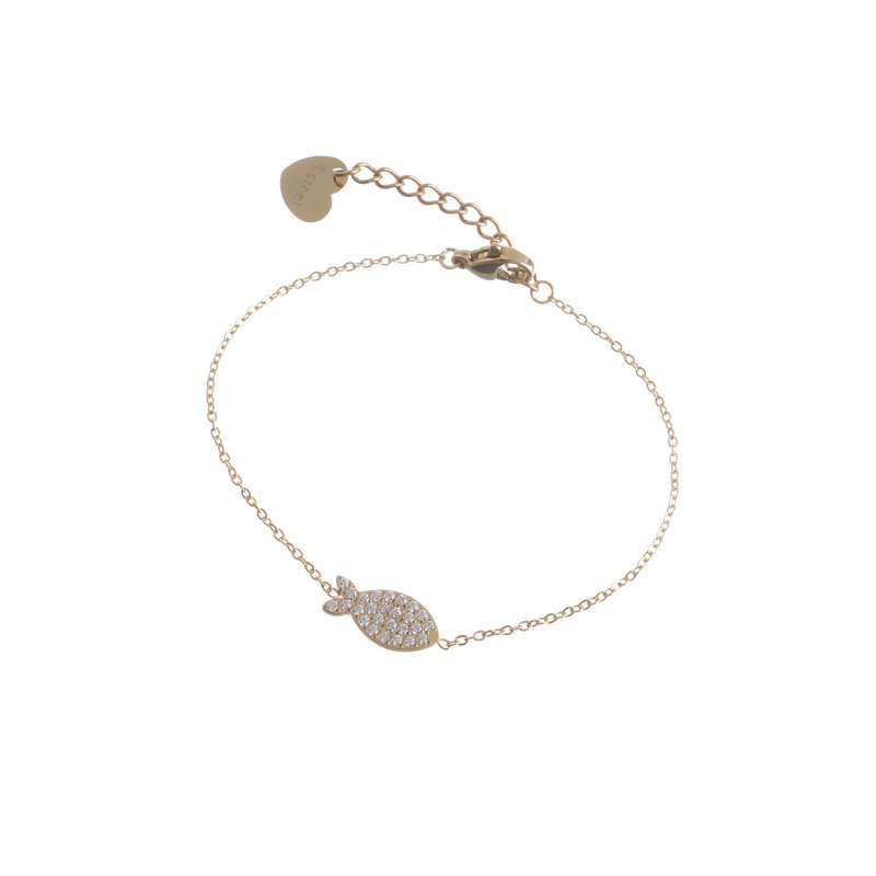 Pulseira Delicate peixe e zircônias