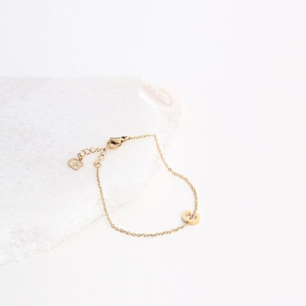 Pulseira em aço letra