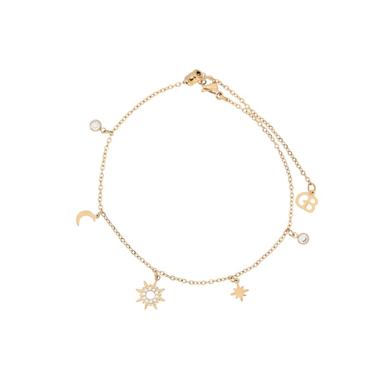 Pulseira de pé aço sol