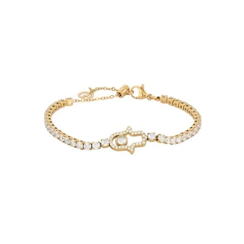 Pulseira riviera em aço mão