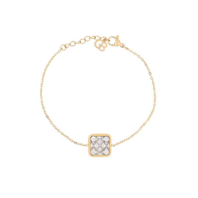Pulseira em aço geométrica