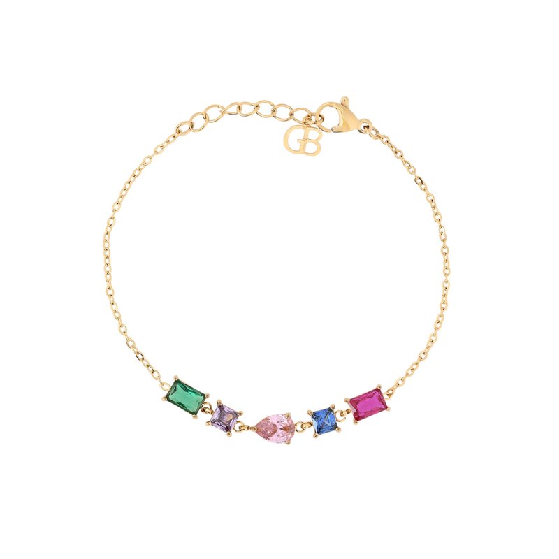 Pulseira em aço formas geométricas